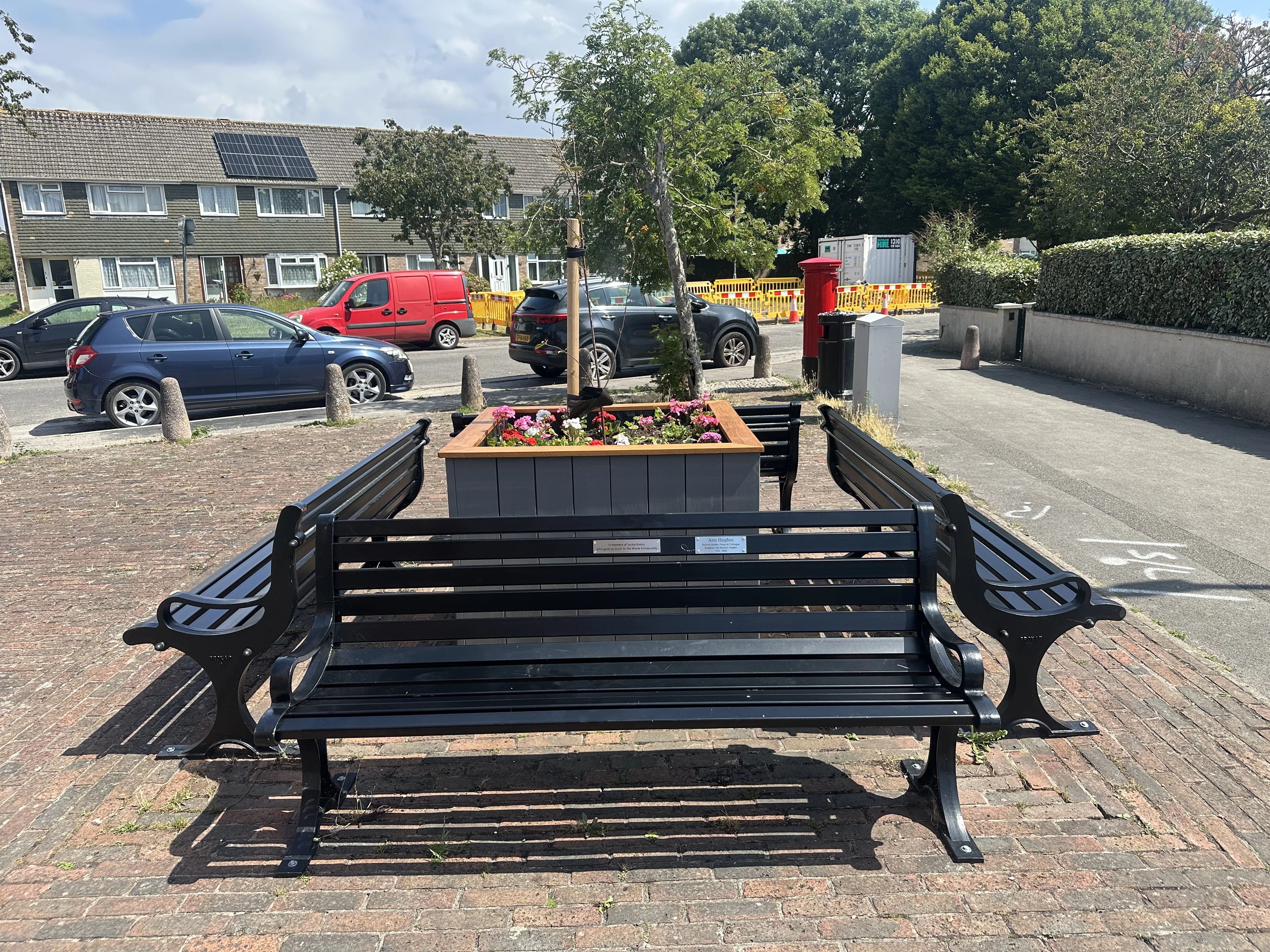New benches installed in Worle by Big Worle hub.
