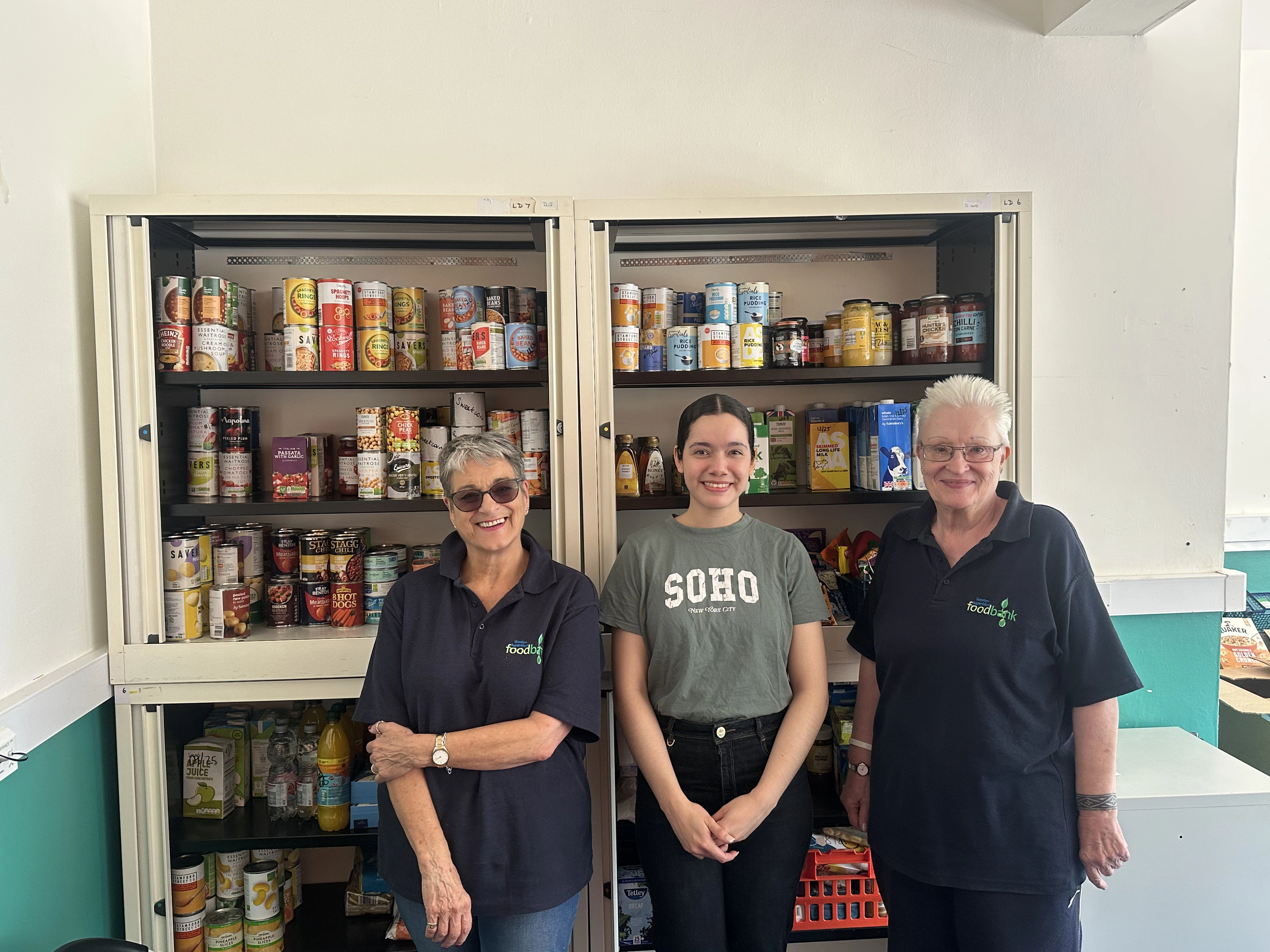 Food bank in Worle.